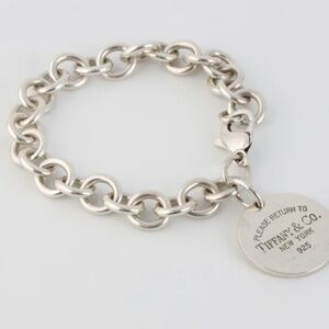 Tiffany & Co. Silver Round Chain Bracelet with Authentic "Return to Tiffany" Tag